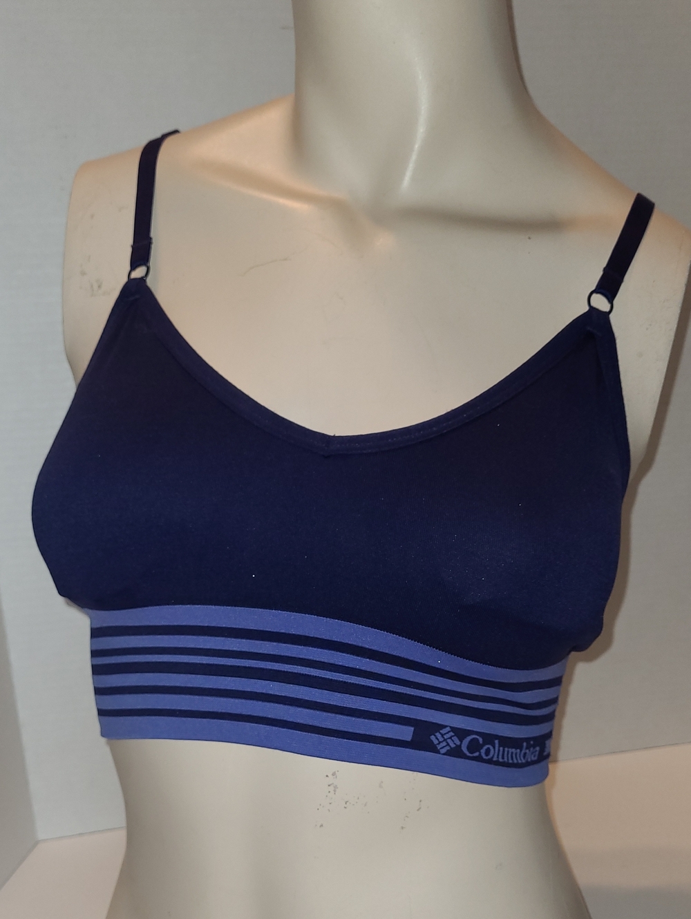 Columbia Women Sport Bra Blue High Support Size ? No Tags See Measurements